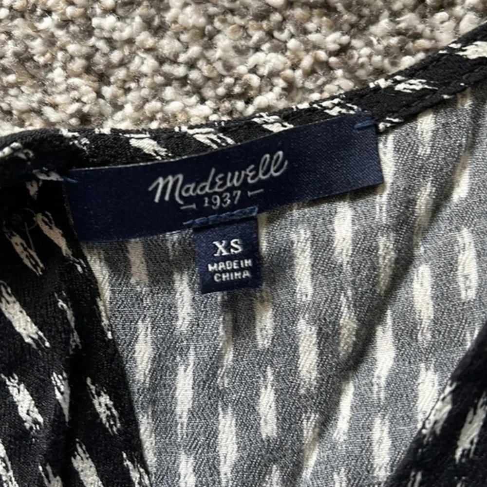 Madewell Open Back Black and White Romper Size‎ XS - Picture 4 of 5
